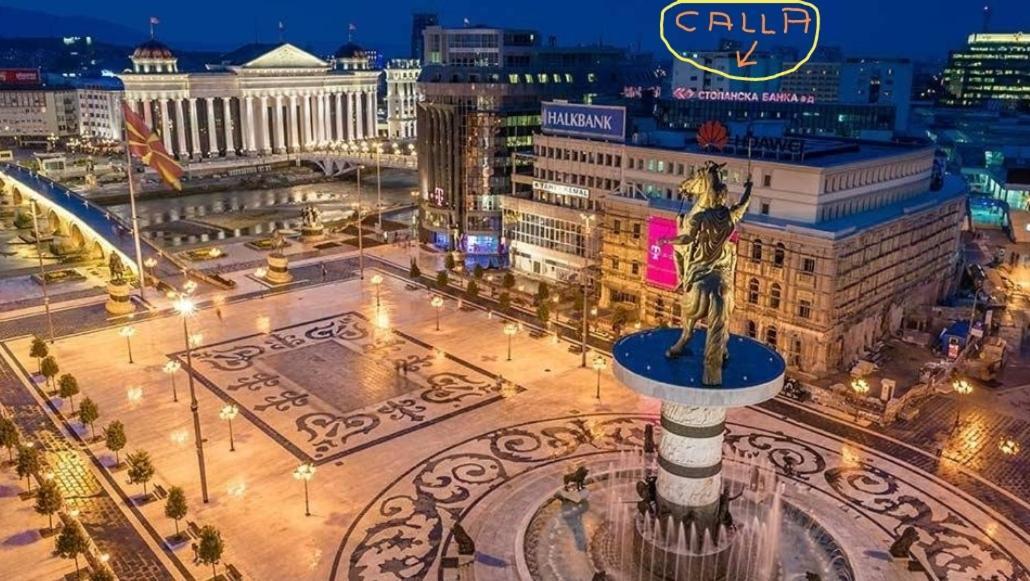 Calla 5 Apartment - Main Square, In The City Shopping Center - Parking Slot With Security And Video Camera Szkopje Kültér fotó
